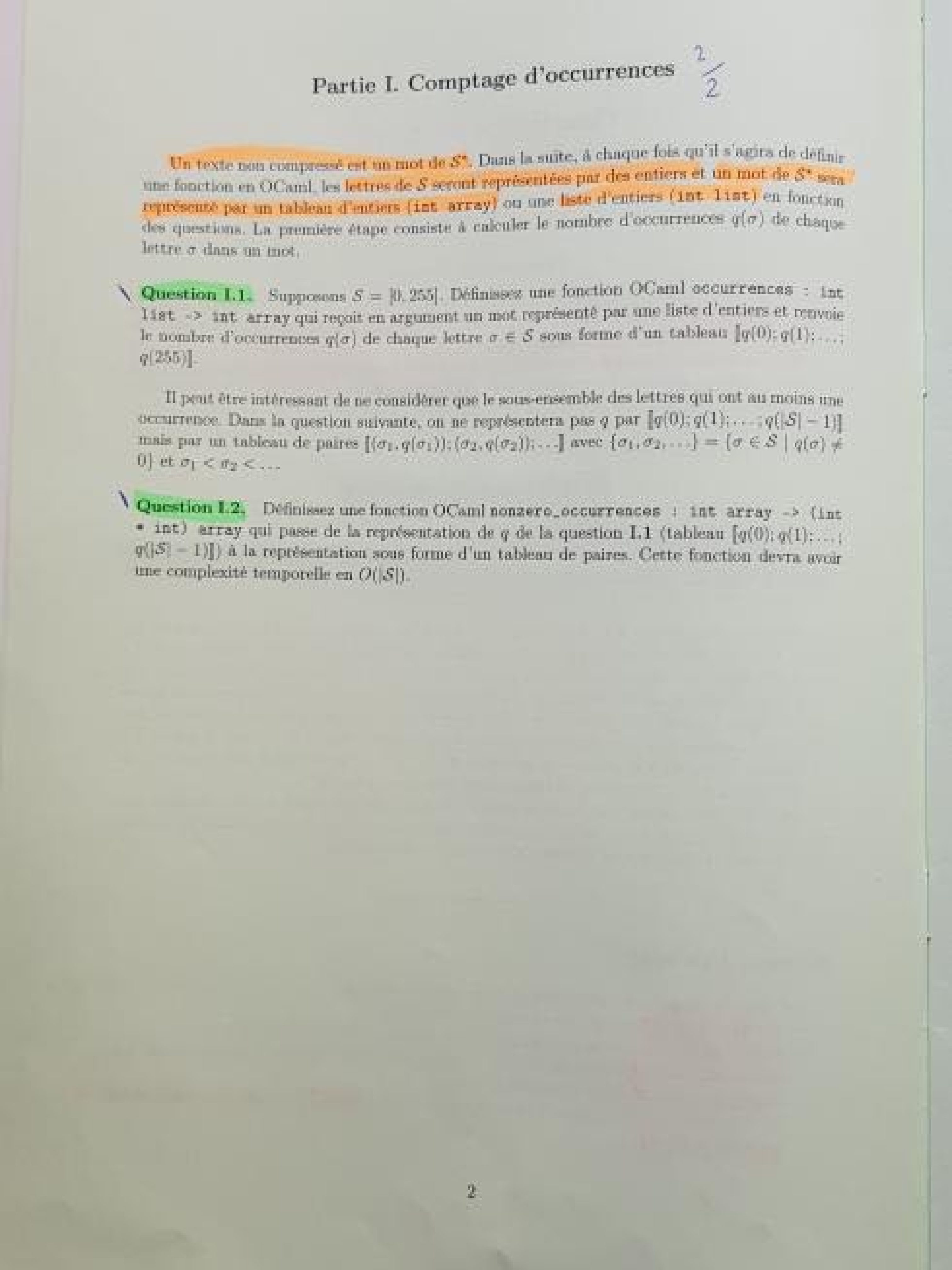 Concours X ENS Info A Sujet 2023 MP et MPI Génération Prépa