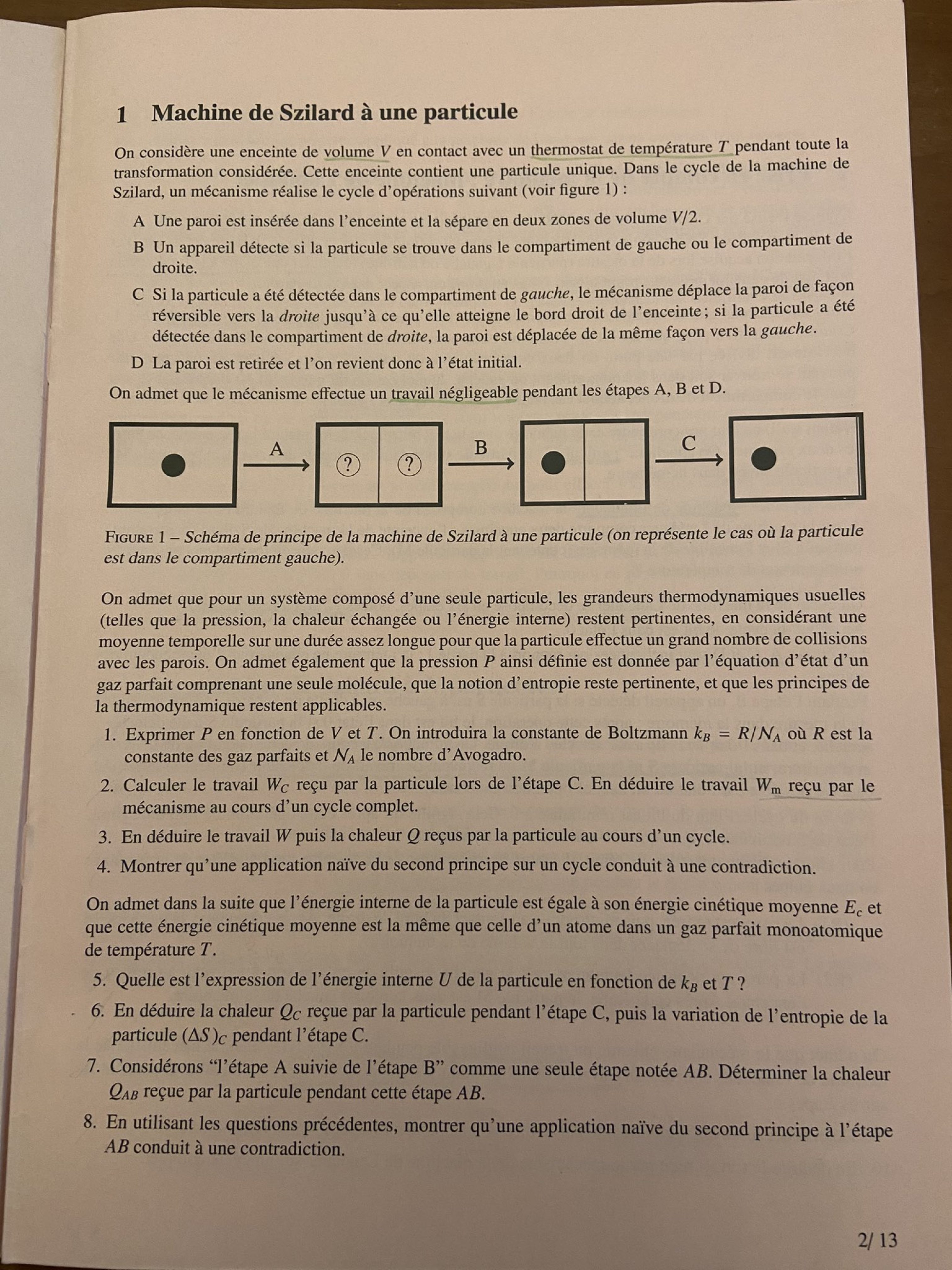 Concours X Ens Espci Physique C Sujet Pc G N Ration Pr Pa