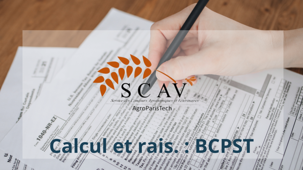 agro veto sujet calcul raisonnement bcpst