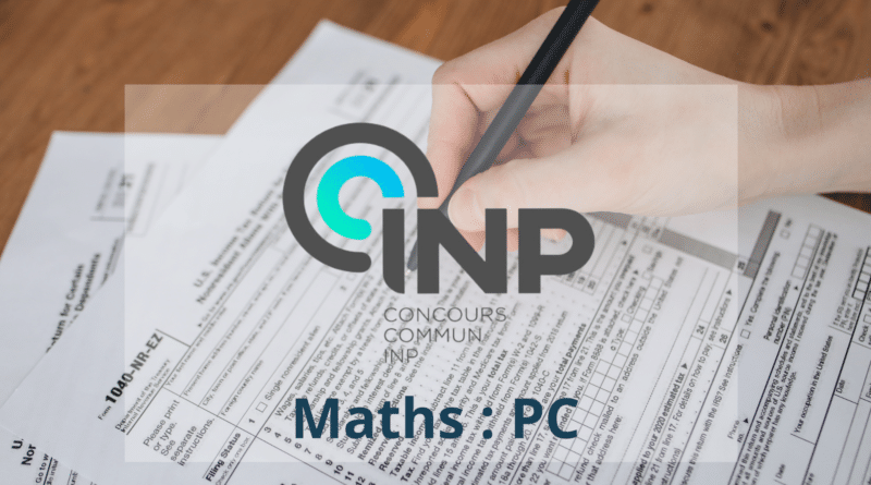 ccinp sujet maths pc