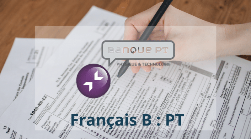 banque pt sujet français b pt
