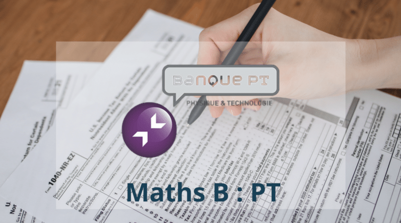 banque pt sujet maths b pt