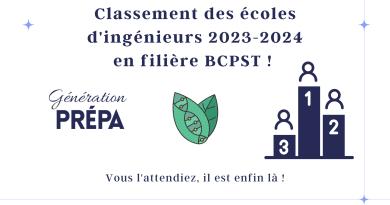 classement écoles d'ingénieurs bcpst