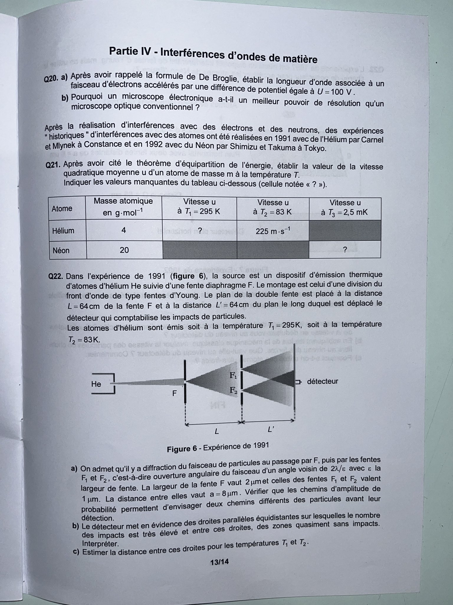 CCINP Physique Sujet 2024 MP Génération Prépa