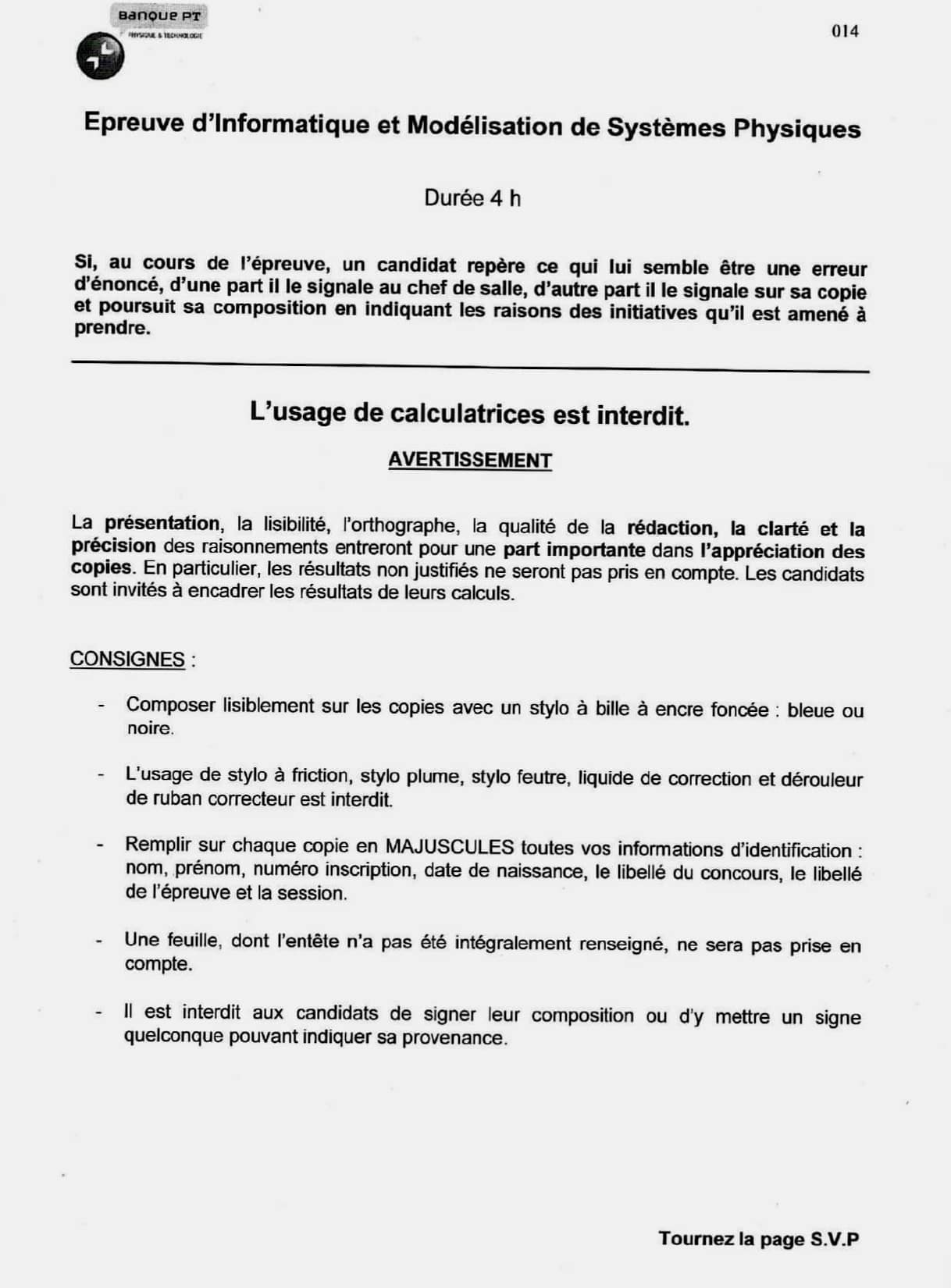 Banque PT 2024 - Info modélisation