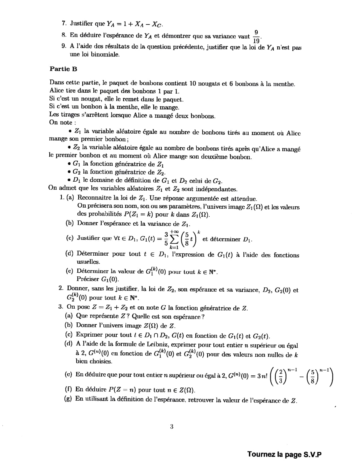 Banque PT 2024 - Maths A