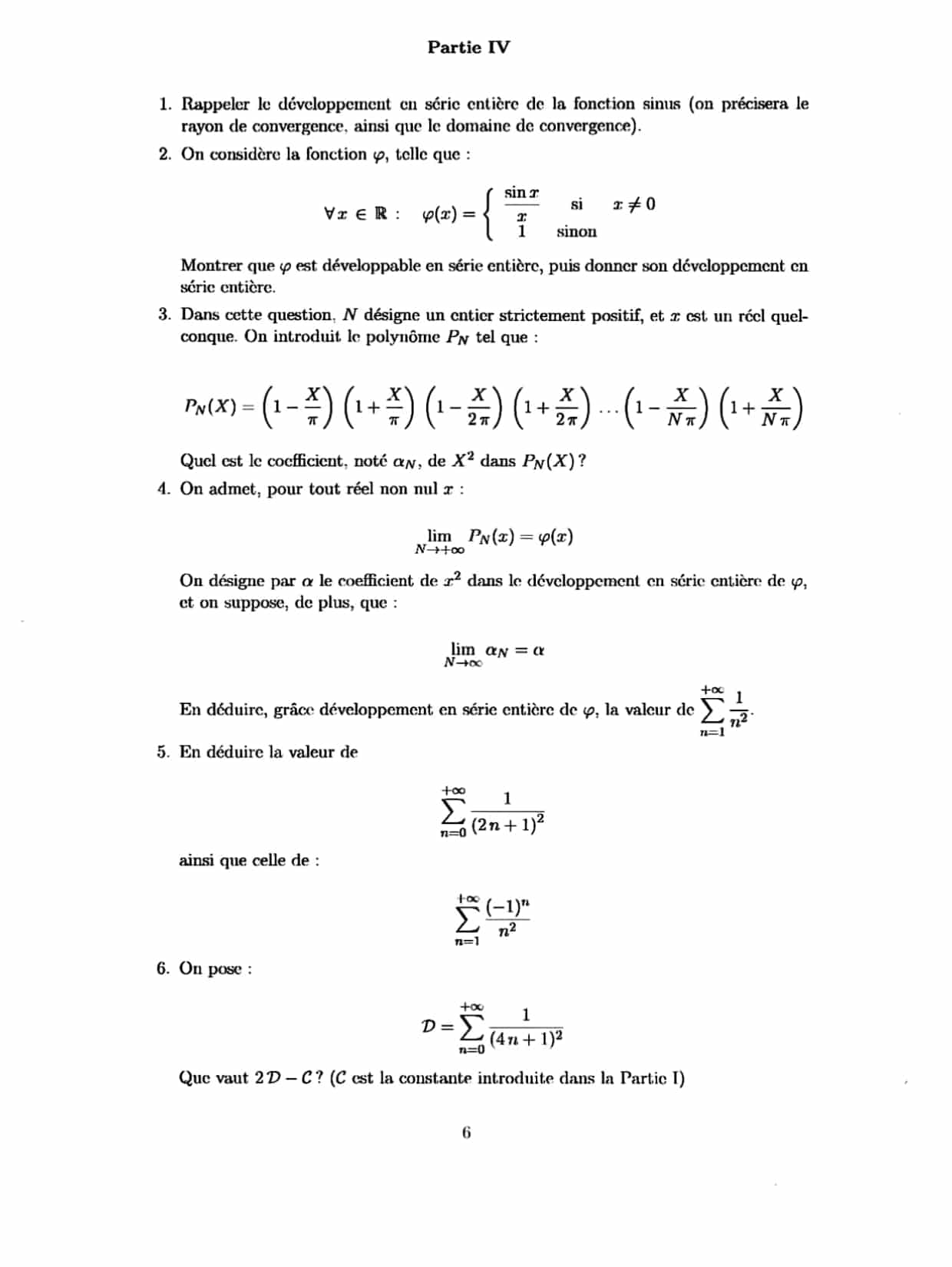 Banque PT 2024 - Maths C