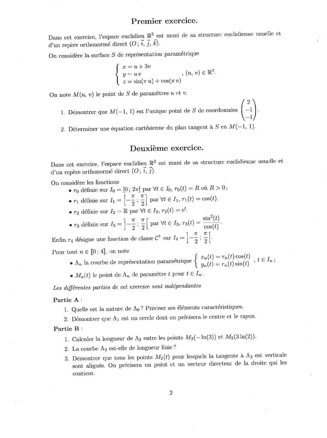 Banque PT 2024 - Maths B