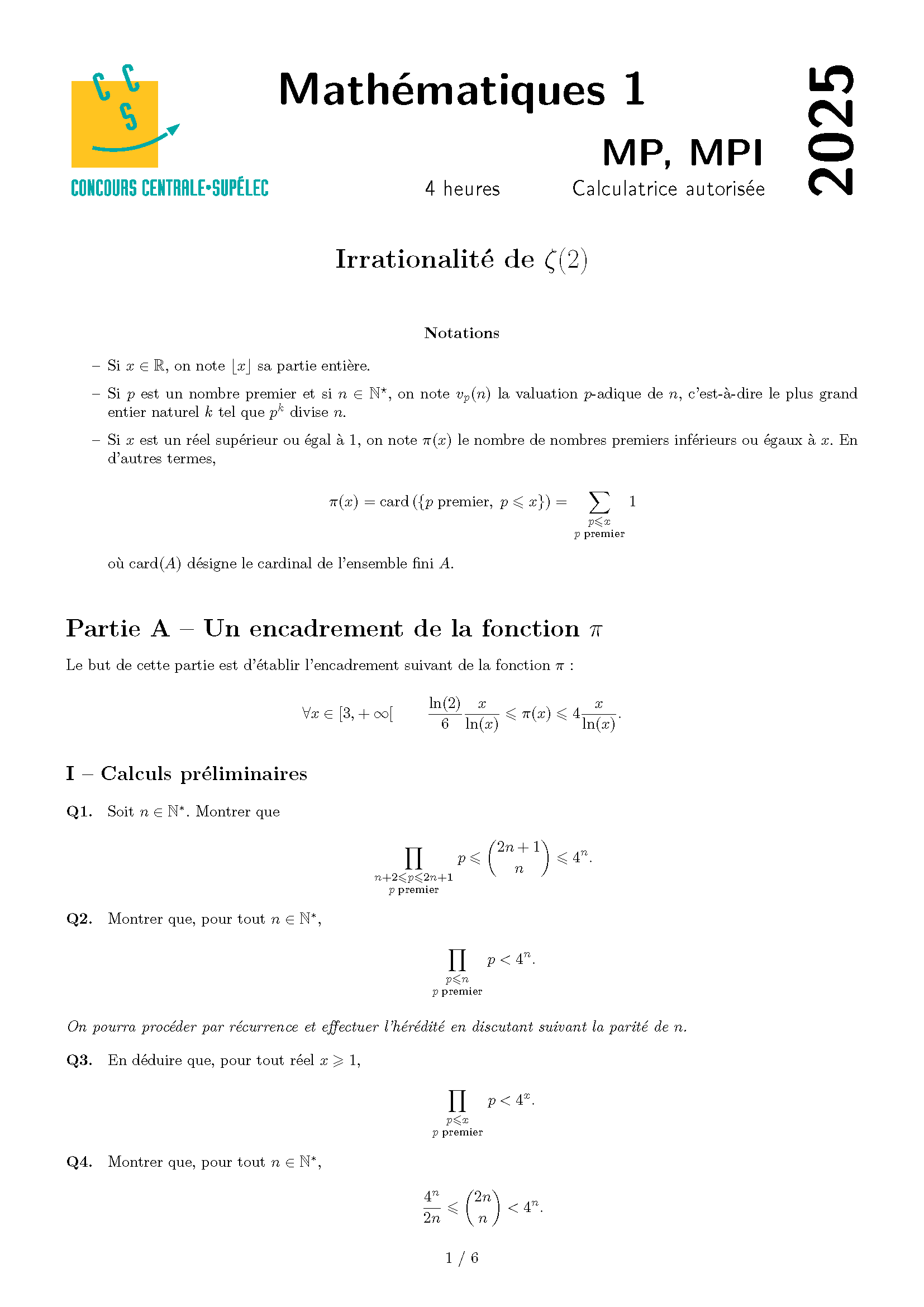 Concours_Centrale_Supelec_Maths_1_MP_MPI_2025_Page_1