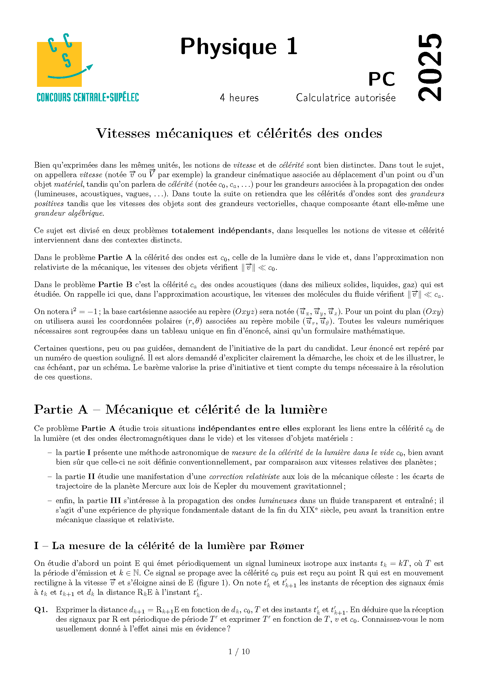 Concours_Centrale_Supelec_Physique_1_PC_2025_Page_01