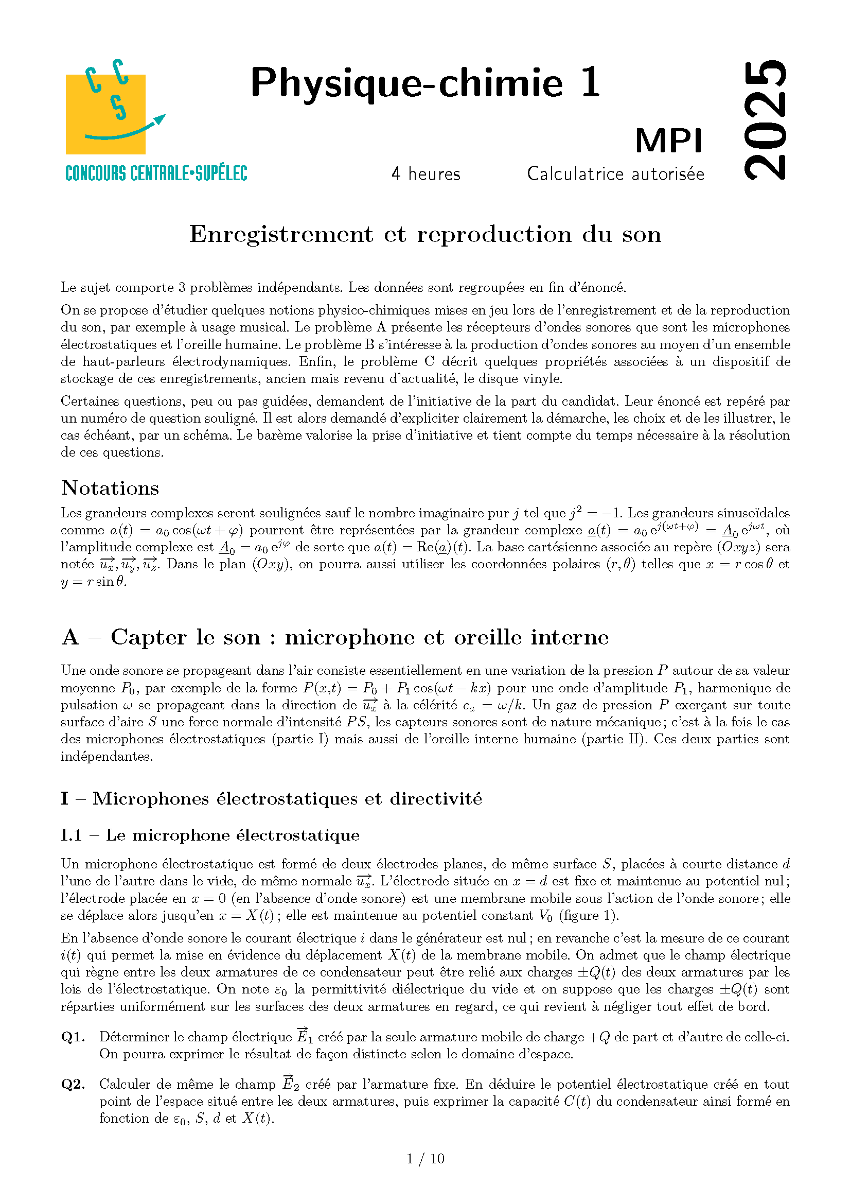 Concours_Centrale_Supelec_Physique_Chimie_1_MPI_2025_Page_01