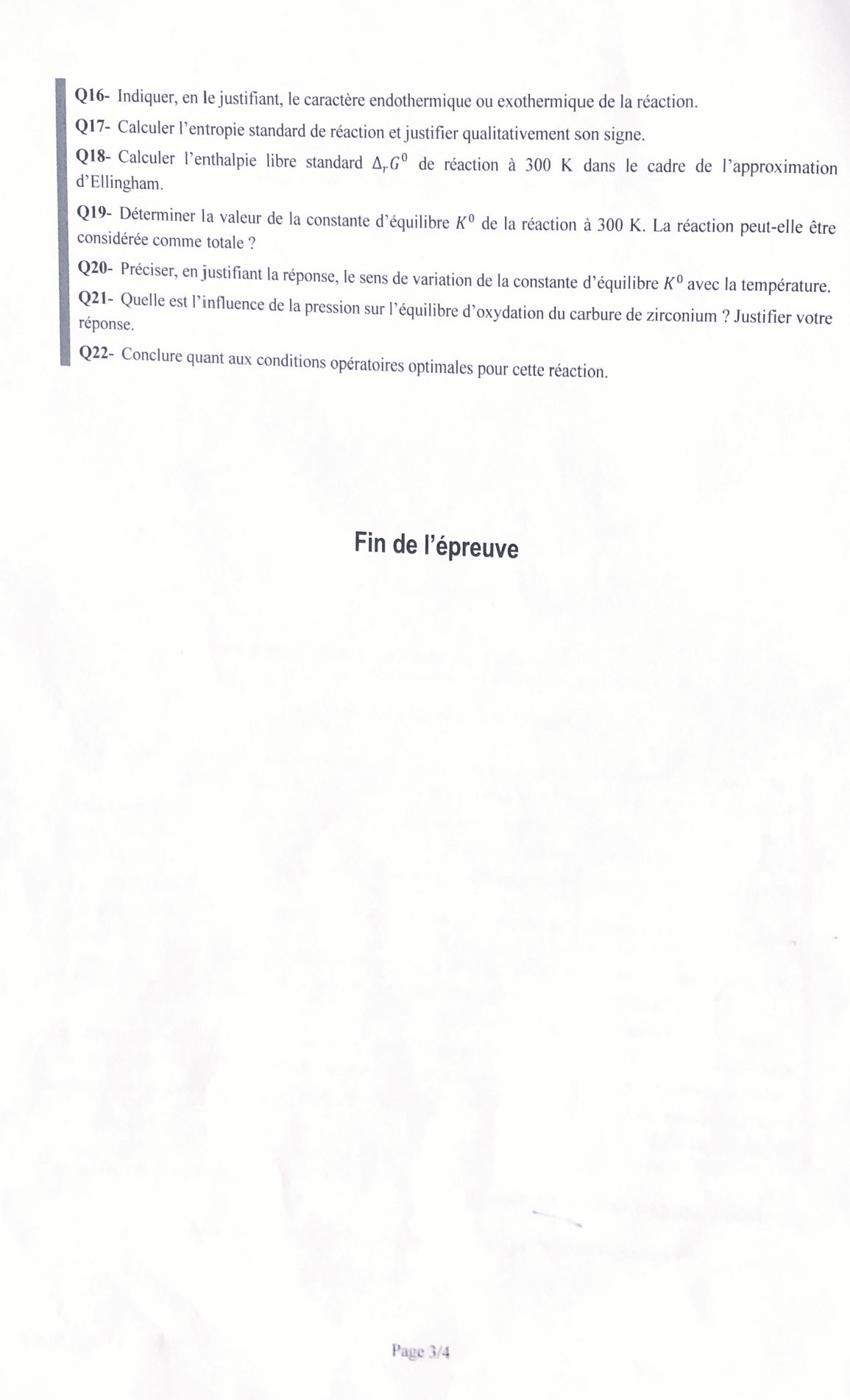 Concours MinesPonts Chimie Sujet 2025 MP Génération Prépa — free download
