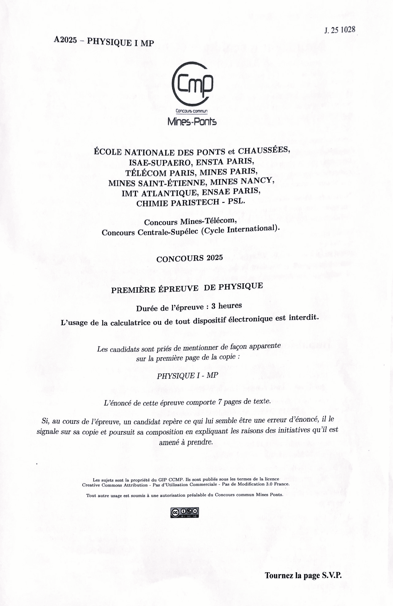 Mines_Ponts_Physique1_MP_2025_Page_1