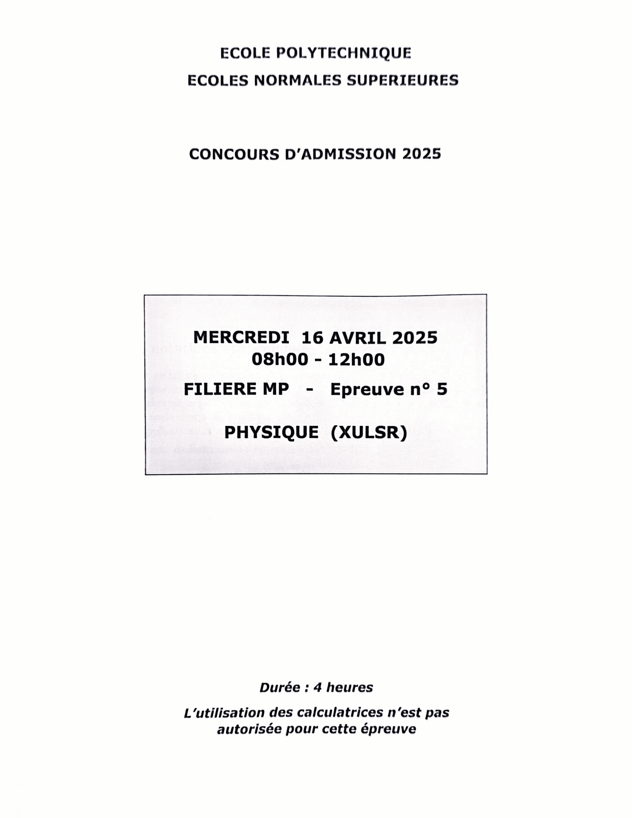 X_ENS_Physique_MP_2025_Page_1