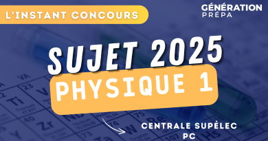 concours centrale supélec sujet physique 1 pc