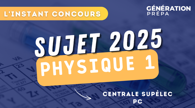 concours centrale supélec sujet physique 1 pc