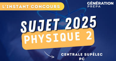 concours centrale supélec sujet physique 2 pc