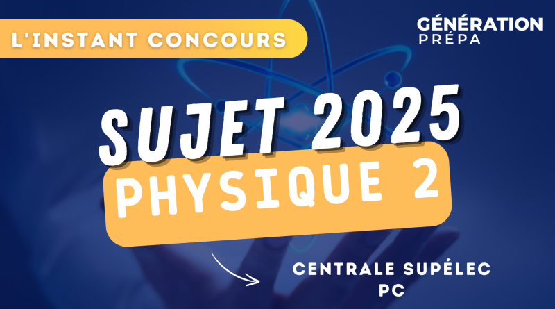 concours centrale supélec sujet physique 2 pc