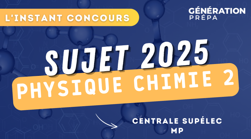 concours centrale supélec sujet physique-chimie 2 mp
