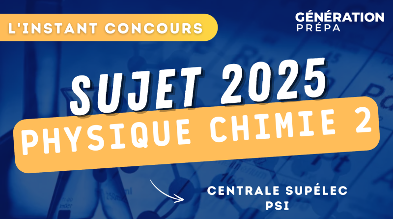 concours centrale supélec sujet physique-chimie 2 psi