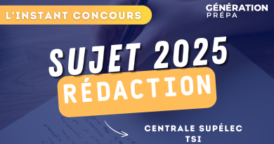 concours centrale supélec sujet redaction tsi