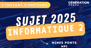 mines ponts sujet informatique 2 mpi