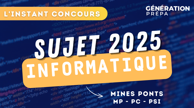 mines ponts sujet informatique mp pc psi