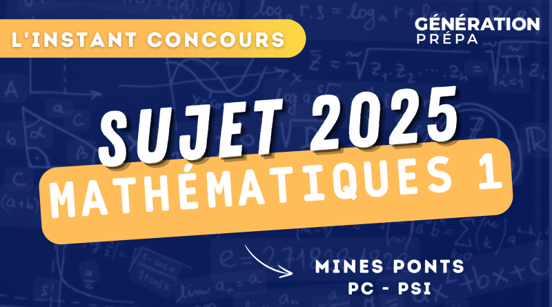 mines ponts sujet maths 1 pc psi