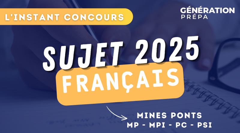 mines ponts sujet français pc psi mp mpi