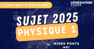 mines ponts sujet physique 1 mp
