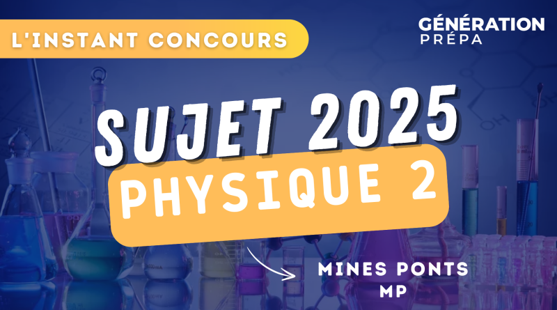 mines ponts sujet physique 2 mp