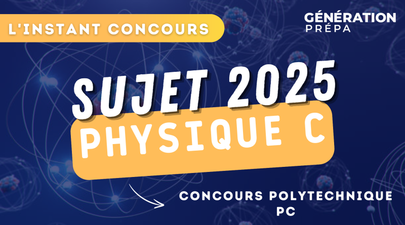 x ens sujet physique c pc