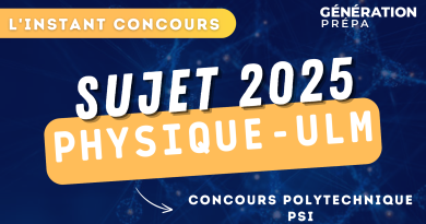 x ens sujet physique ulm psi
