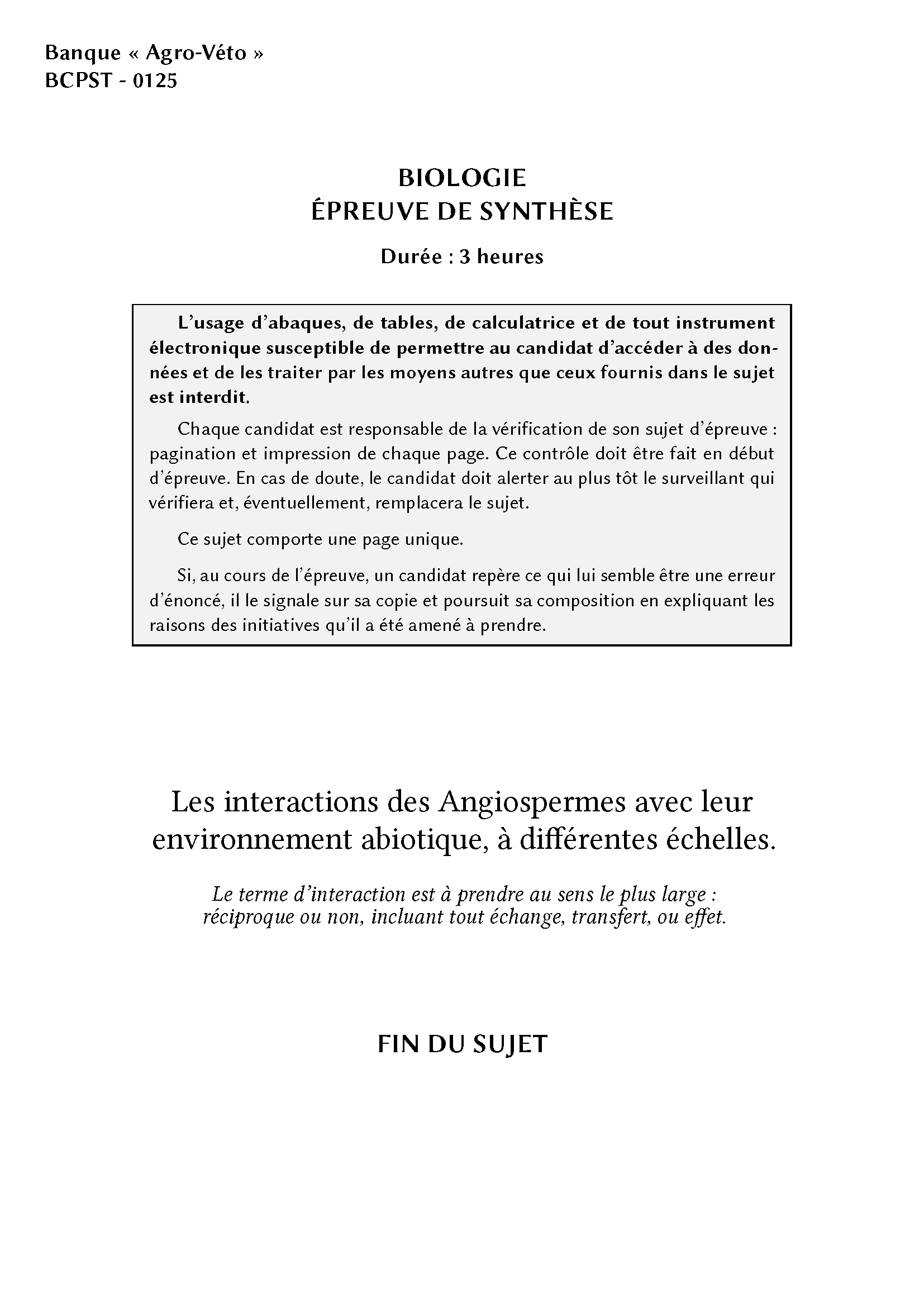 Agro_Veto_Biologie_Synthese_BCPST_2025