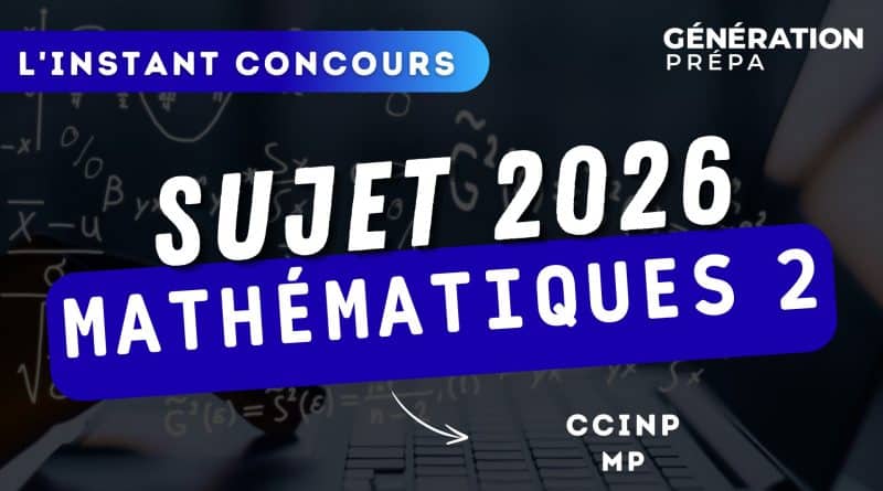MP sujet maths 2 CCINP