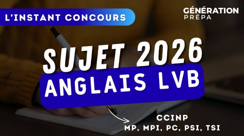 anglais lvb sujet ccinp