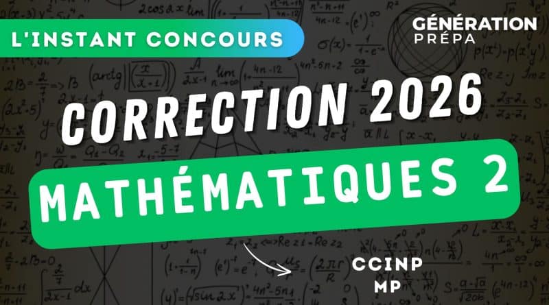 correction maths 2 MP CCINP