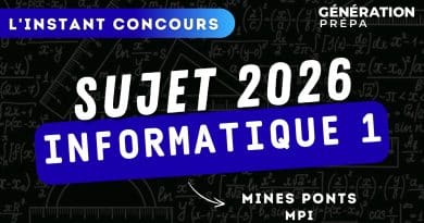 informatique1 MPI Mines Ponts