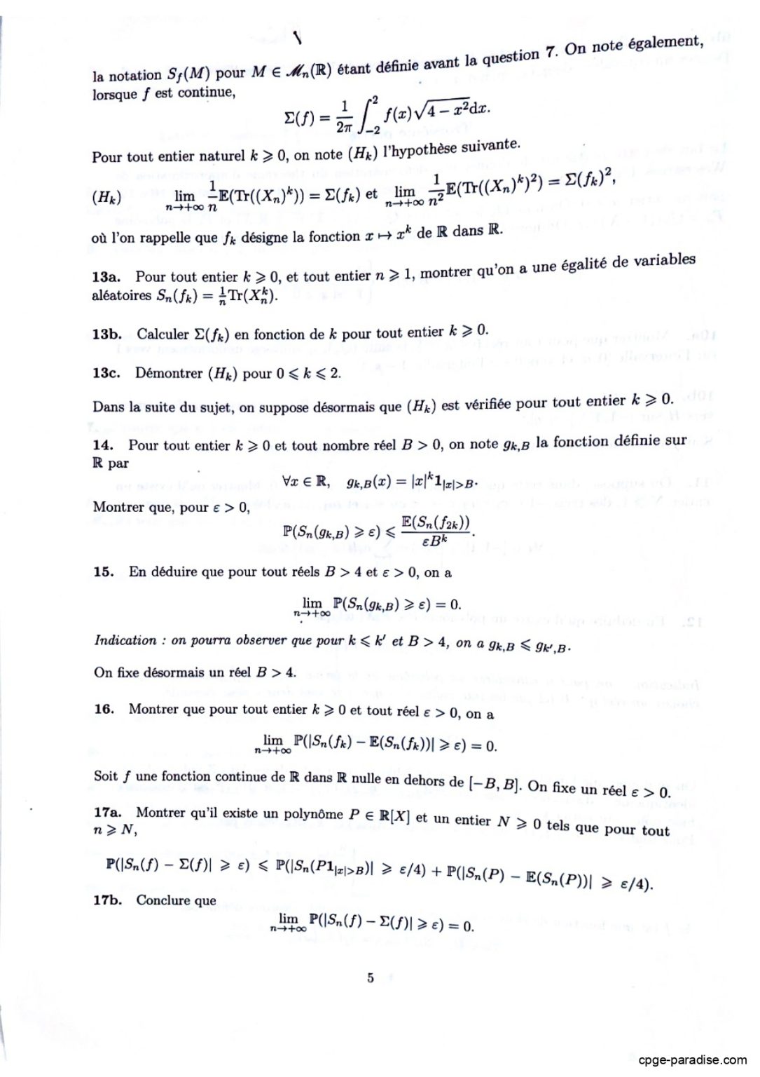 Concours X-ENS 2026 : le sujet de maths B MP ! - Génération Prépa