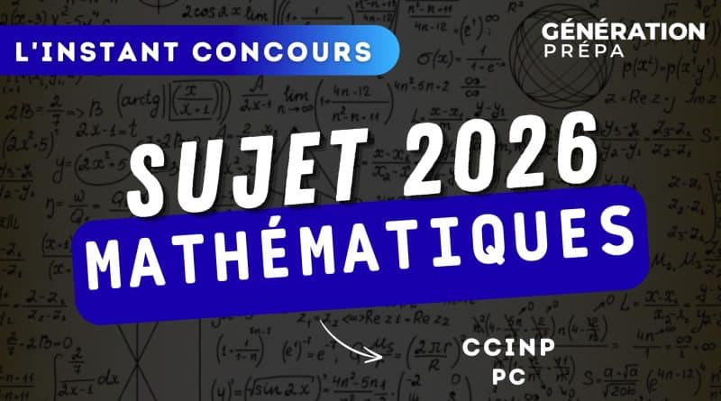 maths pc ccinp 2026