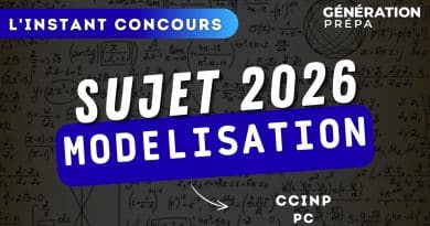 modelisation pc ccinp sujet