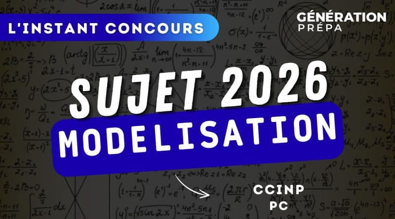 modelisation pc ccinp sujet