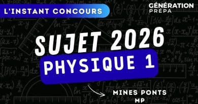 physique 1 mp sujet mines ponts