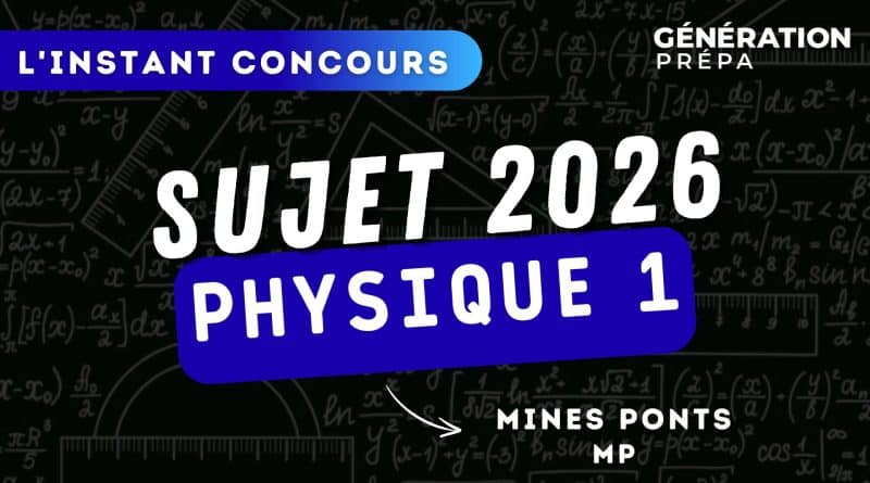 physique 1 mp sujet mines ponts