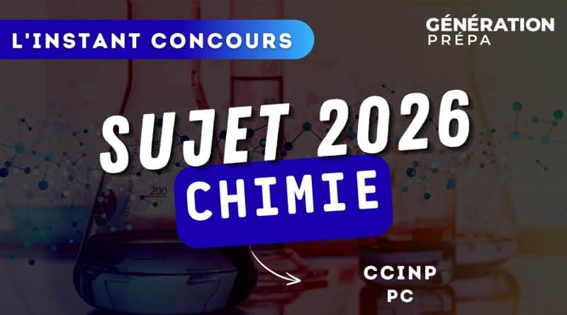 sujet chimie ccinp pc 2026