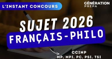 sujet francais philo 2026 ccinp