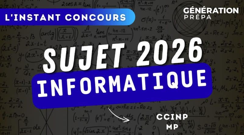 sujet info mp ccinp