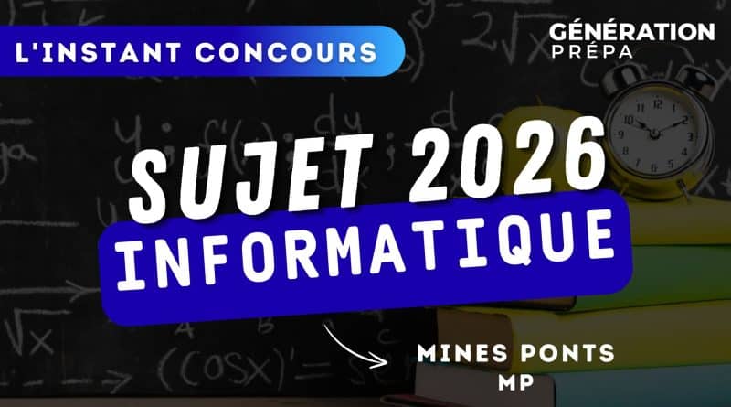 sujet info mp mines pont