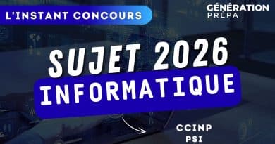 sujet informatique psi CCINP