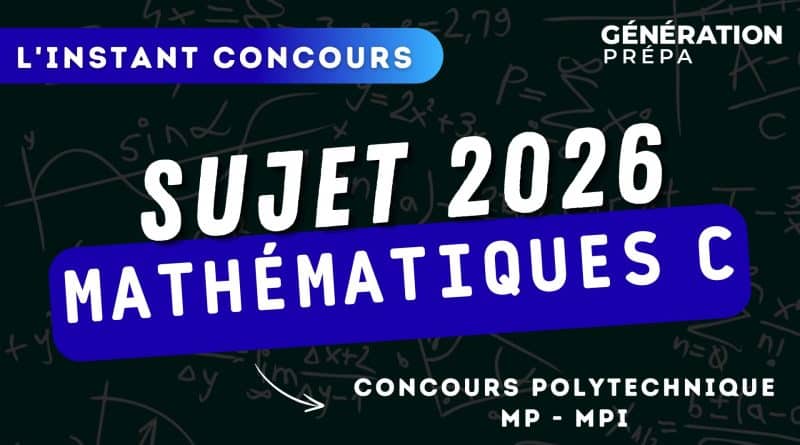 sujet maths c x-ens 2026